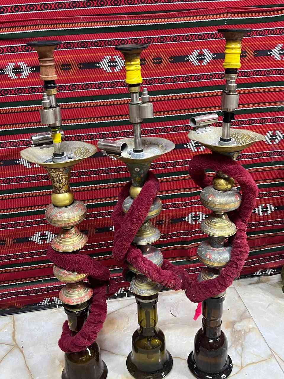 سلام عليكم نراكيل طه مستخدمة  للبيع بسعر مناسب للإستفسار الاتصال على الرقم***********
