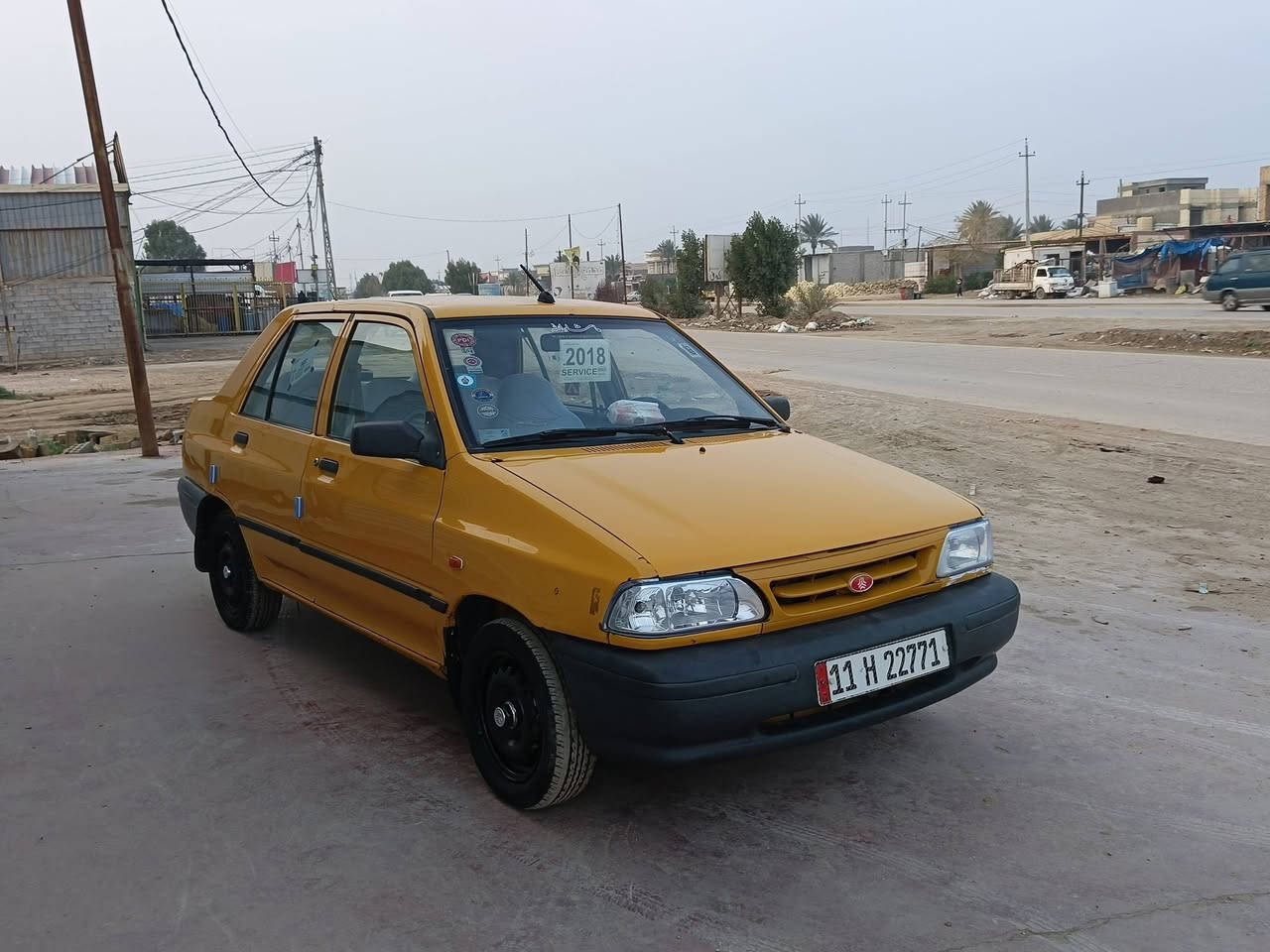 السلام عليكم سايبه للبيع موديل 2018 سياره كفاله عامه بنيد مبدل سياه جير مكينه حداديه جديدات سياره مال شغل السعر 44 وبيها مجال سياره نظيفه بالخير علي اخذها مكان بابل القاسم***********
