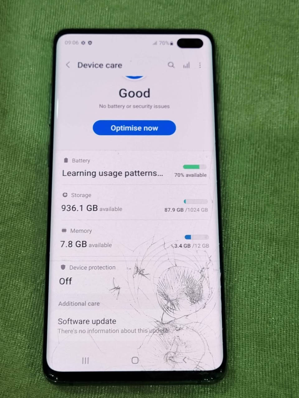 S10+ 1 Tera 
گالاکسی S10+ Plus 1 Tera
تەنها شوشەی شاشەکەی شکاوە بێ کێشە هەموو شتێکی ئیشەکات بەشەرت 
هارد ١ تێرا
رام ١٢ 
نرخ: ٢١٠ هەزار السليمانية, العراق


**إذا كنت صاحب هذا الإعلان وتريد حذفه لأي سبب، رجاءا أرسل رسالة إلى الدعم الفني**