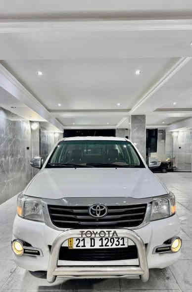 Toyota hilux 2014
تۆ یۆتا هایلۆکس ٢٠١٤  📦🇯🇵
♦️گێر ئۆتۆ ما تیک 
♦️کامێرە 
♦️حاسە 
♦️سوکان ڤۆ لیۆم 
♦️فۆرمیکا 
♦️لید پێشە وە یە 
‏♦️ABS 

سە یارەکە زۆر تازەیە لۆک لۆکە  
بۆ یاخی نییە تە نها یە ک ساردی بچوکی هە یە  
گێرو مە کینە ی بە شەر ت 
چوار تا یە ی تا زە ی لە ژیرا یە 
سە یا رە کە   150 هە زاری هە قیقی رۆیشتووە 
بە ناوی خۆ مە وە یە 
سە نە ویو ژینگە ی تا   2031 تا زە یە 

شوێن . سلیمانی 

سعر :  235 گە لا و مە عا مە لە 

ژ.م   *********** السليمانية
