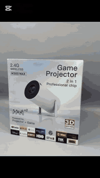 GAME PROJECTOR بروجكتر 
اسعار خاصة الى اصحاب المكاتب والشركات 
المواصفات :
✅5G &اتصالة بشبكة الانترنت على 2.4
دقة العرض 1080 p ✅
التحكم بالاوامر الصوتية✅
شاشة العرض تصل الى 150 inch✅
✅بروجكتر للعرض وبدقة عالية 
✅مزود بفلاش يحتوي على عدد كبير من الالعاب 
✅مزود بمدخل لربط اي جهاز اخر به ويعرض 
✅مزود بسماعات داخلية ويمكن اضافة سماعات خارجية كبيرة 
✅مزود بجوستكات عدد ٢ للألعاب
للتواصل و الاستفسار على رقم الواتس اب 
***********
