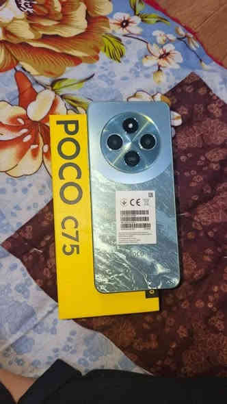 POCO C75
للمراوس او للبيع جهاز بعده بل كرتون مستخدم اسبوع 
ذاكره 256
RAM 8
السعر 130 الف

 ***********
 ***********
