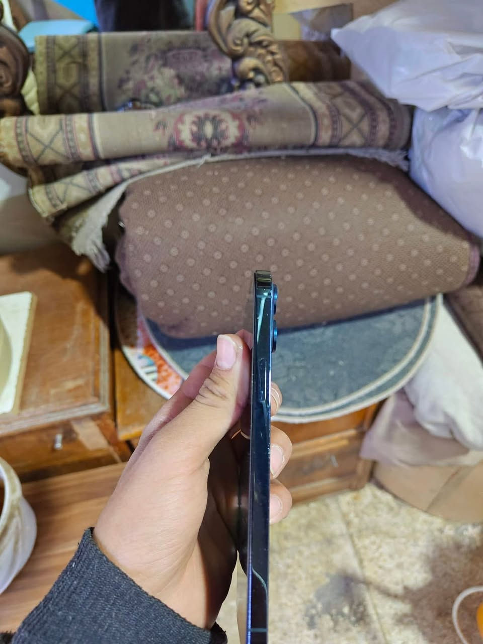 السلام عليكم 👋
ايفون ١٢ برو ماكس 

الذاكره ١٢٨

دبل سيم كارت 

مبدل بطاريه فقط وانطيك شرط بل بطاريه شهر 

الجهاز حيل نضيف 

فيس إيدي شغال 

الكامره دمعه 

السعر ٣٧٠ وبي مجال للطيبين أبو ال ٣٣٠ لااتعب نفسك

مكاني موصل حي الحدباء 

للاستفسار خاص أو ***********
