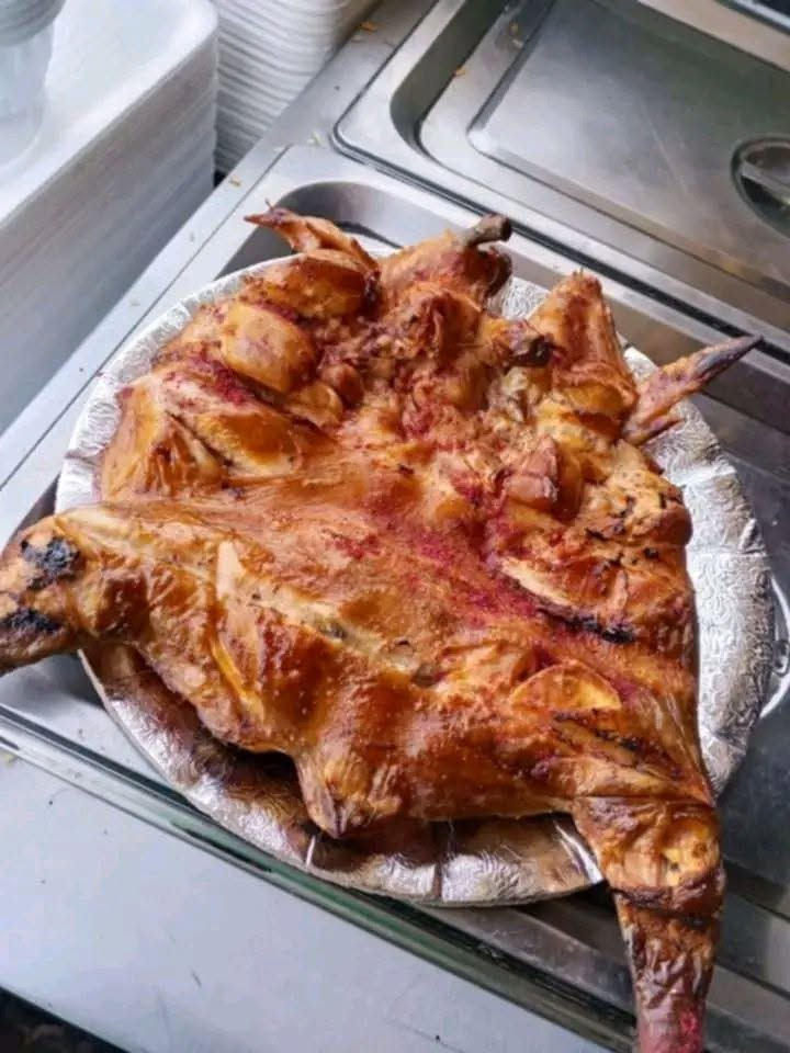 السلام عليكم زبائننا الكرام 
مندي دجاج يمني ذبح 
كباب دجاج وكباب لحم 
معلاك 
دجاج شوي ذبح ومجمد 
سمك مسكوف مشوي وكامل


**إذا كنت صاحب هذا الإعلان وتريد حذفه لأي سبب، رجاءا أرسل رسالة إلى الدعم الفني**