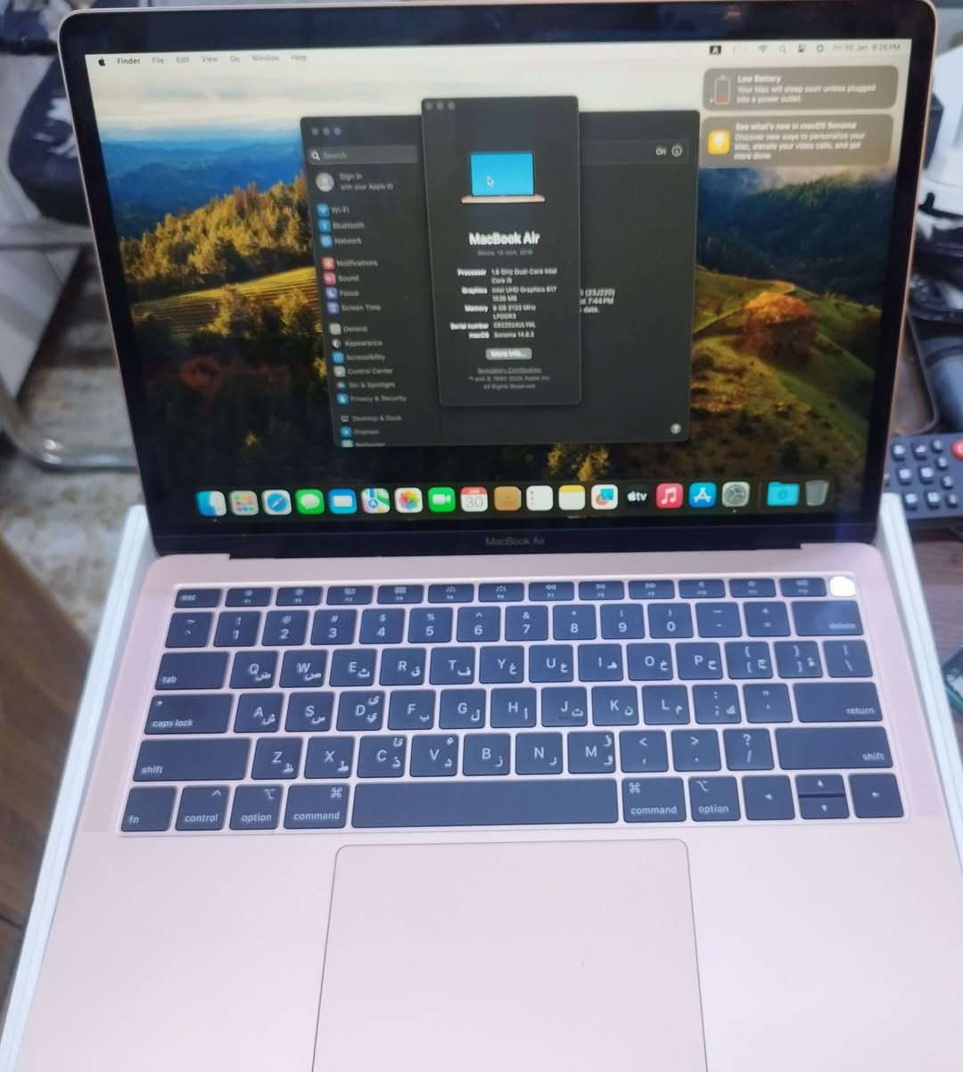 ماك بوك اير موديل 2019 مواصفات بالصور 500 الف ***********
