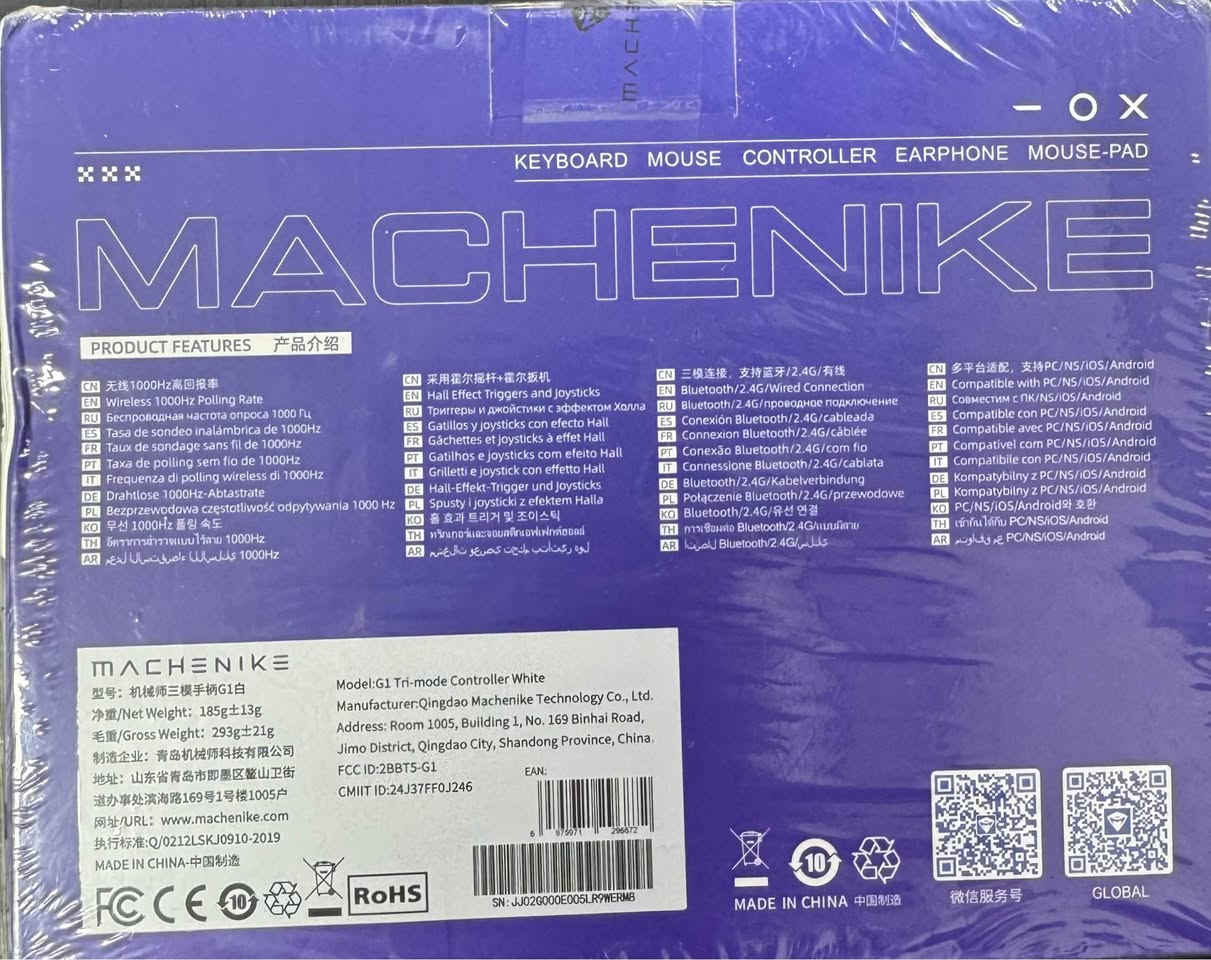 للبيع جويستك Machenike G1 الغني عن التعريف، يد تحكم احترافية تجمع بين الأداء العالي والتصميم المريح.
 أهم المواصفات والمميزات:
• اتصال ثلاثي (Tri-mode): تگدر تشغلها (Bluetooth / 2.4G Wireless / Wired) يعني تشتغل وايرلس وسلكي حسب رغبتك.
• تقنية Hall Effect: الأزرار والجوستك (Sticks & Triggers) تعمل بتقنية المغناطيس، يعني انسى شي اسمه "درفت" (Drift) واستجابة دقيقة جداً.
• سرعة استجابة فائقة: تدعم 1000Hz Polling Rate بالوضع اللاسلكي، يعني استجابة فورية بدون أي تأخير (Input Lag).
• توافق كامل: تشتغل على (PC / Nintendo Switch / iOS / Android) وحتى أجهزة التلفزيون الذكية.
• بطارية قوية: تدوم لساعات طويلة من اللعب المتواصل.
• تصميم مريح: مسكة اليد مريحة جداً للجلسات الطويلة، مع أزرار خلفية قابلة للبرمجة.
الحالة:
• جديدة (بالكارتون) كما موضح بالصور.
• اللون: أبيض مميز.
السعر:[25 الف] أربيل, العراق


**إذا كنت صاحب هذا الإعلان وتريد حذفه لأي سبب، رجاءا أرسل رسالة إلى الدعم الفني**
