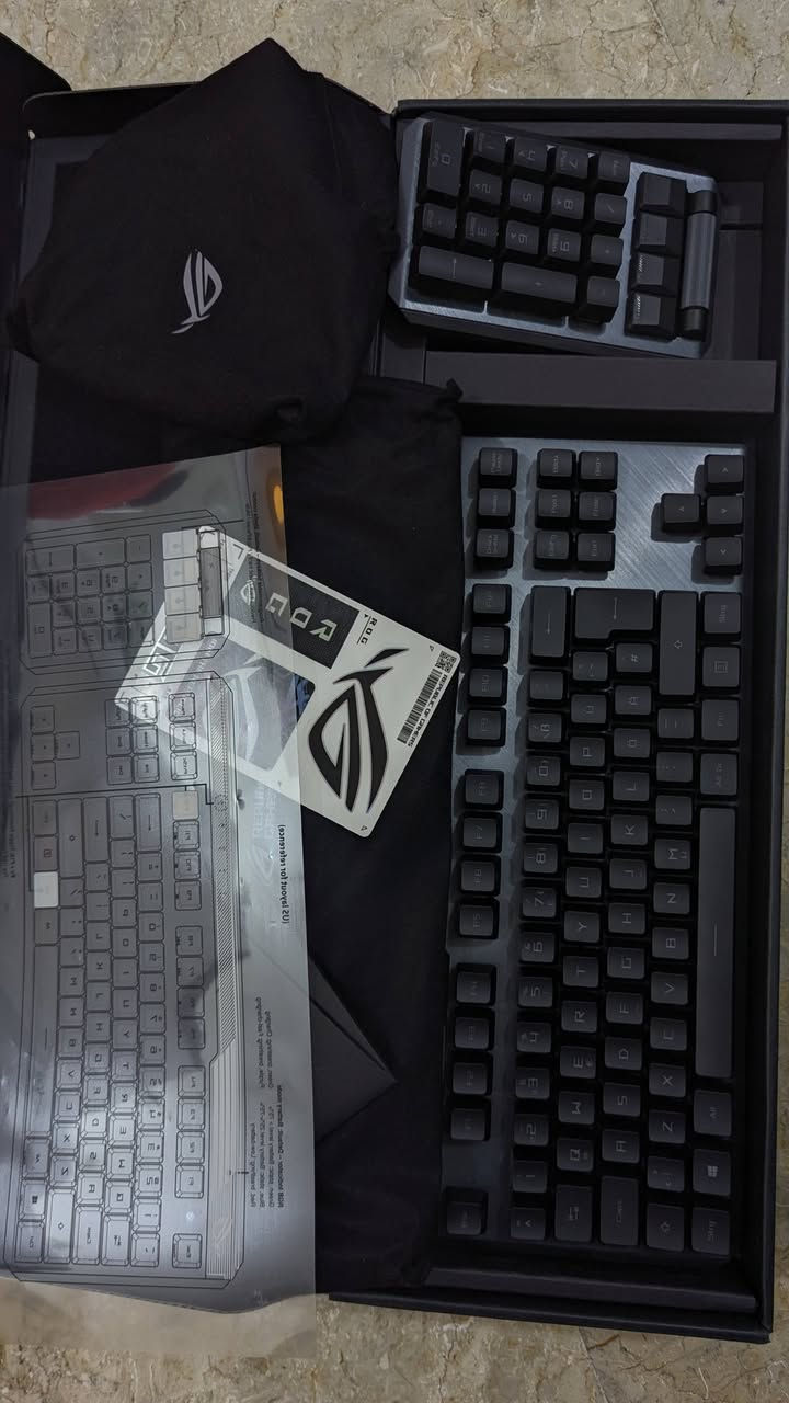سلام عليكم .... 
قطع جديدة غير مستخدمة
كيبورد asus claymore 2 السعر 165 الف
ماوس asus spatha x السعر 120 الف
كيبورد corsair k95  السعر 135 الف
ماوس Pulsar X2 السعر 60 الف


**إذا كنت صاحب هذا الإعلان وتريد حذفه لأي سبب، رجاءا أرسل رسالة إلى الدعم الفني**