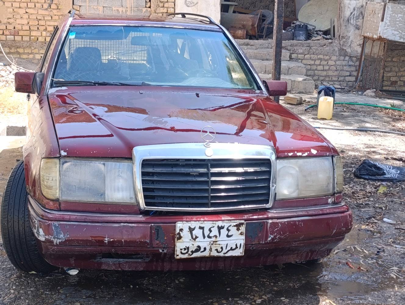مارسدس للبيع محرك وگير بطه موديل ٩١ شرط تحويل  وغرامات سعر ٢٨ وبي مجال