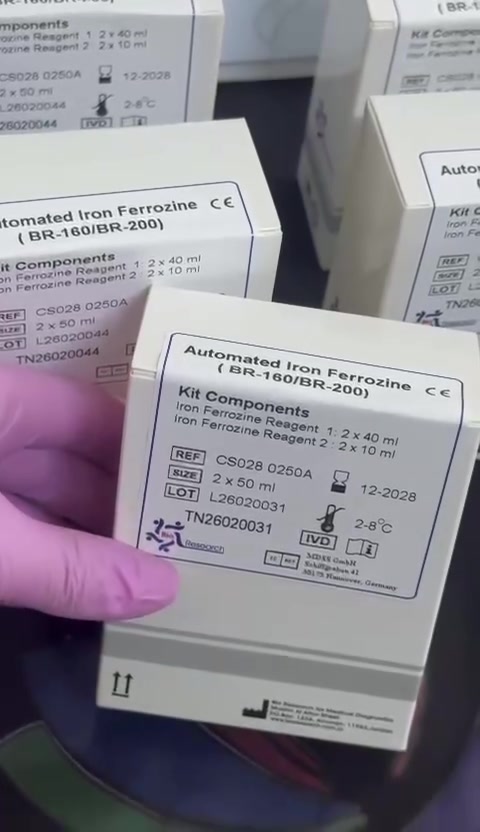 🔬 كت فحص الحديد (Iron - Ferrozine Method)
للحصول على نتائج دقيقة وموثوقة في قياس مستوى الحديد في المصل، نقدم لكم كت Iron Ferrozine المصمم للعمل على أجهزة الكيمياء السريرية الأوتوماتيكية بكفاءة عالية.
✅ دقة وحساسية عالية في قياس الحديد
✅ ثبات ممتاز للمواد الكاشفة
✅ سرعة في الأداء وإصدار النتائج
✅ متوافق مع أجهزة الكيمياء الأوتوماتيكية
✅ مناسب للاستخدام الروتيني في المختبرات والمستشفيات
✅ يعتمد على تقنية Ferrozine المعروفة بدقتها في تقدير تركيز الحديد في العينات البيولوجية

التواصل على الرقم التالي ***********
يوجد توصيل لكافة محافظات العراق
