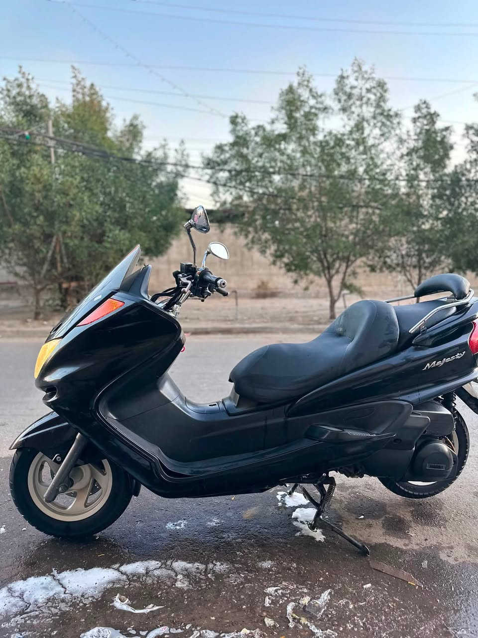 السلام عليكم للبيع دراجه ياماها ماجسته دبل رون محرك 250cc  لوحه وسنويه بسمي تحويل ثاني يوم كفاله من كلشي جديده هزه جديده كل نقص مابيه جاهزه مكانه بغداد شهداء العبيدي رقم *********** سعره خاص اوتصل وبلخدمه
