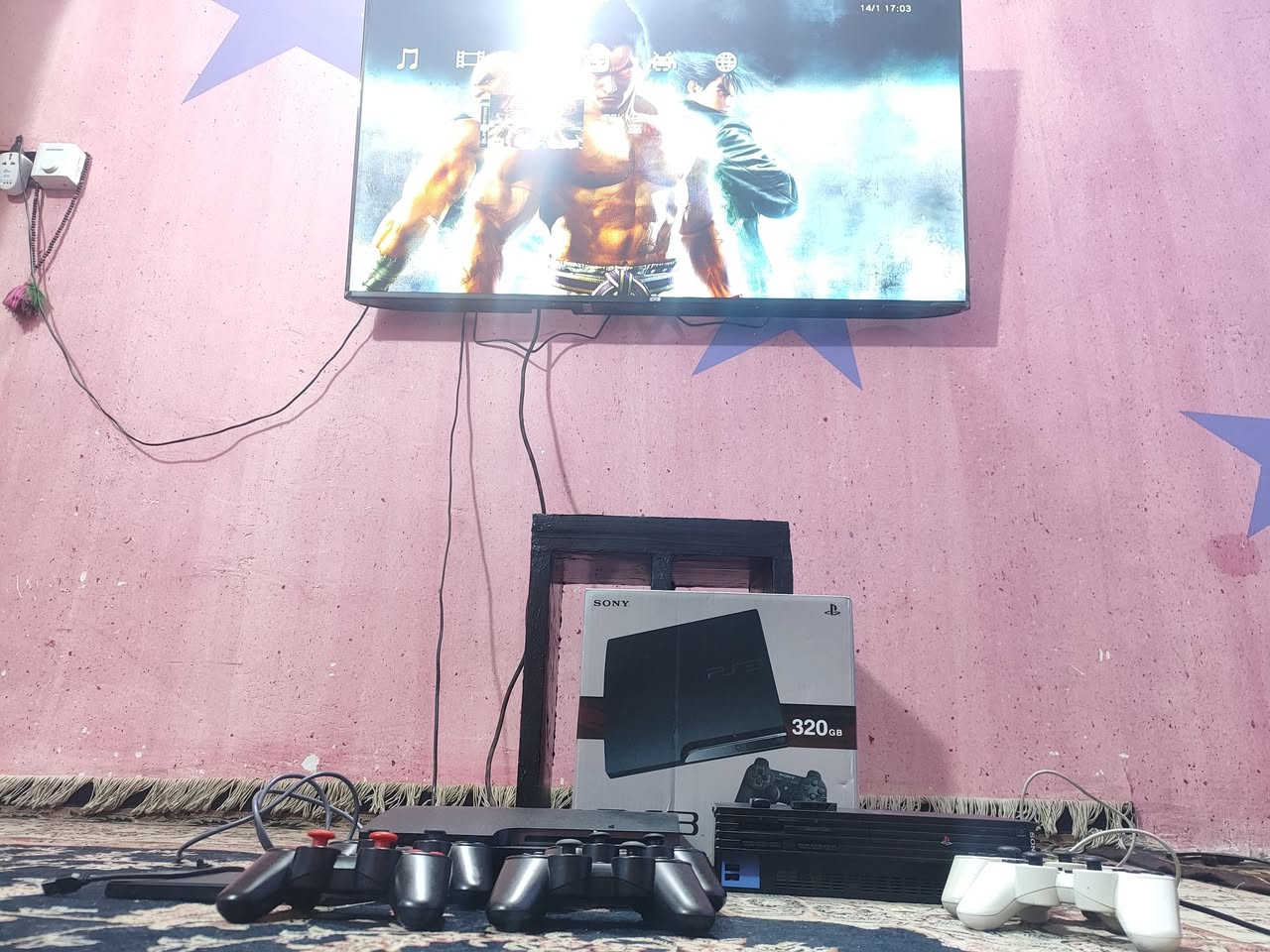 بكج مكون من بلي ستيشن ٣ مع اربع يدات / ٢ اصليات / ٢ تجاريات 
مع هارد خارجي بيه ١٠ العاب 
كود اف ور كريتوس ٣ اجزاء اول وثاني وثالث
طوبة ٢٠١٨
ديفل مي كراي جزء رابع 
تكن جزء ٦
لعبة مورتال كومبات جزء ٩
تومب رايدر اخر جزء
سبايدر مان اربع شخصيات اخر صدار
لعبة سيارات سباق وحربية

نوع ثاني بلي ستيشن ٢ 
مع يدات ثنين وفلاش العاب 
كل هذا بسعر ١٧٥ قفل موجود فيس وتساب *********** كربلاء بوبيات اسواق برتقالة رقم واحد
