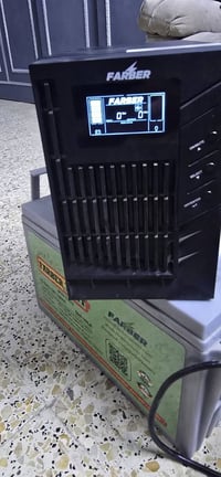 للبيع ups farber 1kv تربط عليه بطارية خارجية فقط ما بي بطارية داخلية و...
