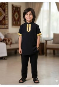 زي شورحسيني • أسود • مقاس ٧-١٧