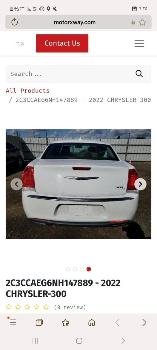 للبيع – Chrysler 300 موديل 2022 🇺🇸
موديل: 2022
محرك: 3.6 لتر V6 Pentastar
ناقل حركة أوتوماتيك 8 سرعات
شاشة لمس مع Apple CarPlay وAndroid Auto
كاميرا خلفية
 📋 يتوفر تقرير فحص. 
📍الموقع: بغداد حي الخضراء
للاستفسار  يرجى الاتصال على الرقم 
***********
