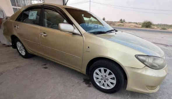 سلام عليكم للبيع كامري ٢٠٠٣خليجي محرك ٤سلندر ياباني أصلي رقم بغداد دولي بأسمي مصبوغه حزام فقط كمبريسر تبريد منظومة تبريد بور ستيرن مشط استيرن تخم تاير منظومة بنزين كله جديد لوك سعر ٩٠ورقه بي مجال لجادين بغداد الجادريه ***********
