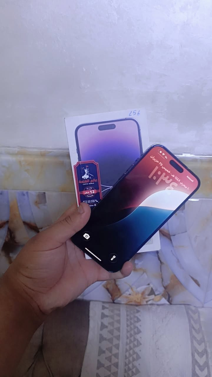 14 برو ماكس شرق أوسط A/AA
ذاكره 256

بطاريه 79

كارتونه + كيبل

فقط فطر زغير بل ضهر مابين 

مكاني بغداد مدينه الصدر الاورفلي

رقمي ***********
