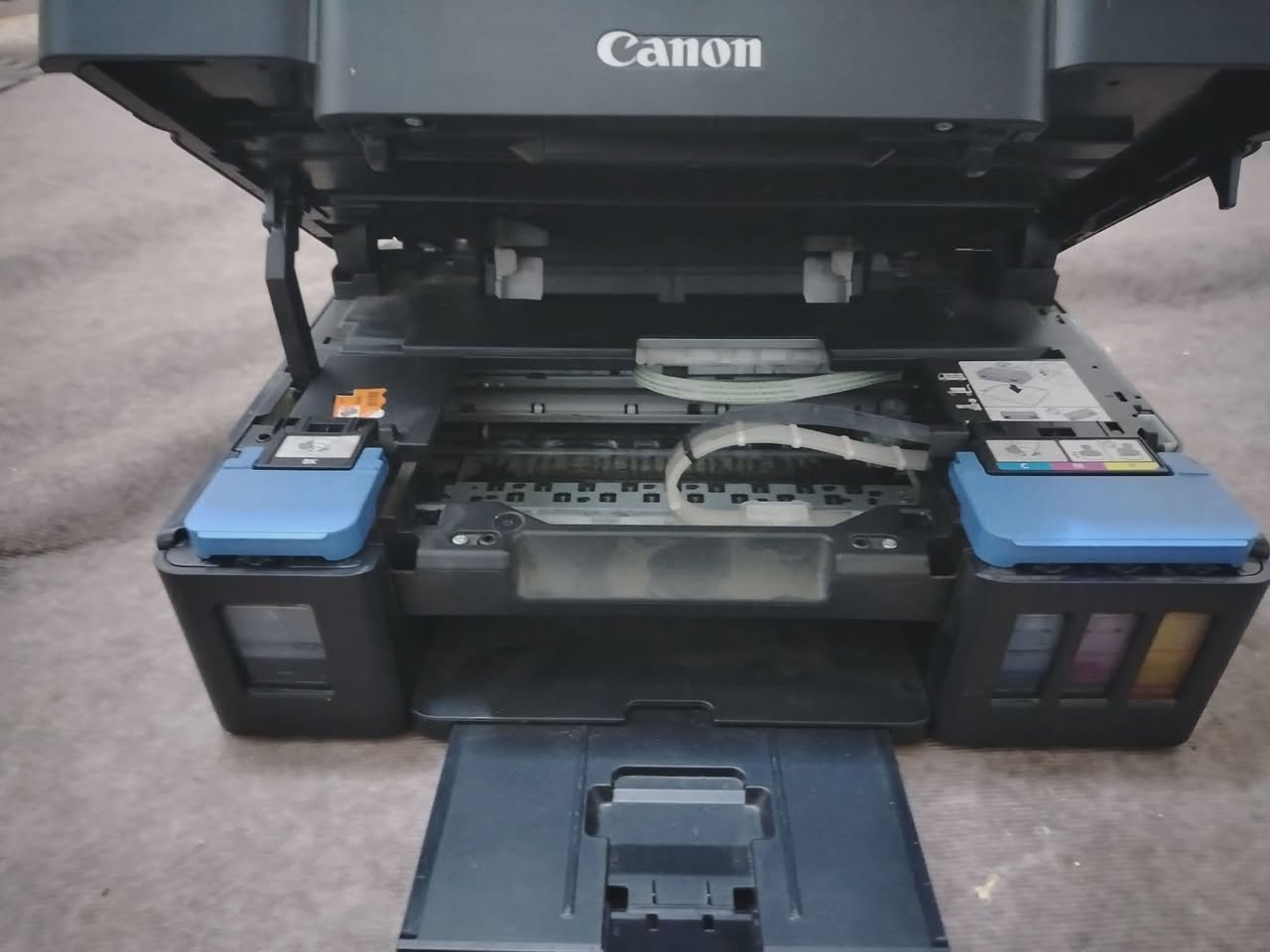 طابعه للبيع من شرك Canon PIXMA G3416: مستعمله شهر واحد السعر230 وبيها مجال للطيبين للتواصل واتساب***********
