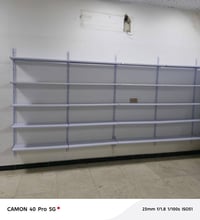 رفوف جدد بس شديتهن وفتحتهن قياس متر في30 عدد40رف السعر 225....07712295...