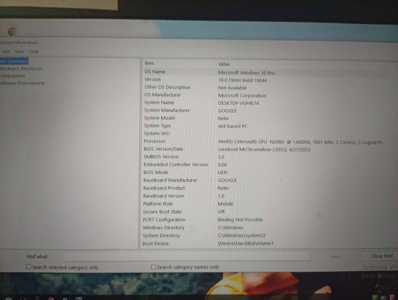 الابتوب كروم
نضام تشغيل وندوز 10 
بطاريه ساعتين 
شاشه 14 حجمه 
مستخدم شهرين 
معرف كامل 
موس او فاره خارجي فقط يشتغل ما معرف تعريف ماوس 
للبيع او مراوس جهاز 
مكاني كنعان


**إذا كنت صاحب هذا الإعلان وتريد حذفه لأي سبب، رجاءا أرسل رسالة إلى الدعم الفني**