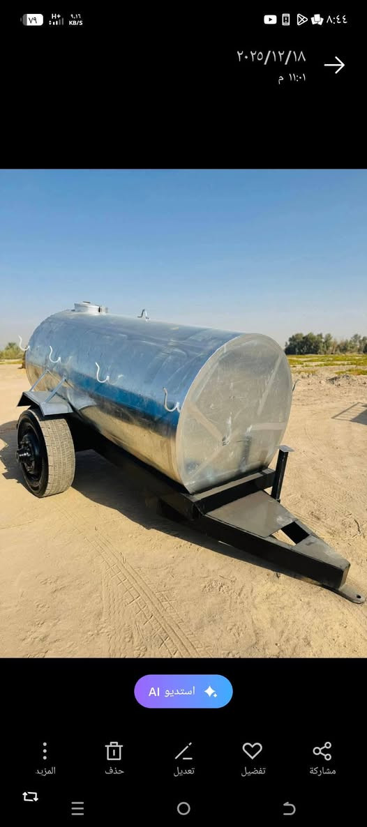 مقطورات والخزانات بكافت الحجام  والتانكيات للبيع في مغلون درجه اولى دنكير تاير 22 شاصي بلادي السعه 5000 او 3500
المكان الشوملي قرب السريع الدولي على الشارع العام قرب المحطه البهاء مدخل الشوملي
للاتصال على ***********
توجد خدمات توصيل لكافه المحافظات
