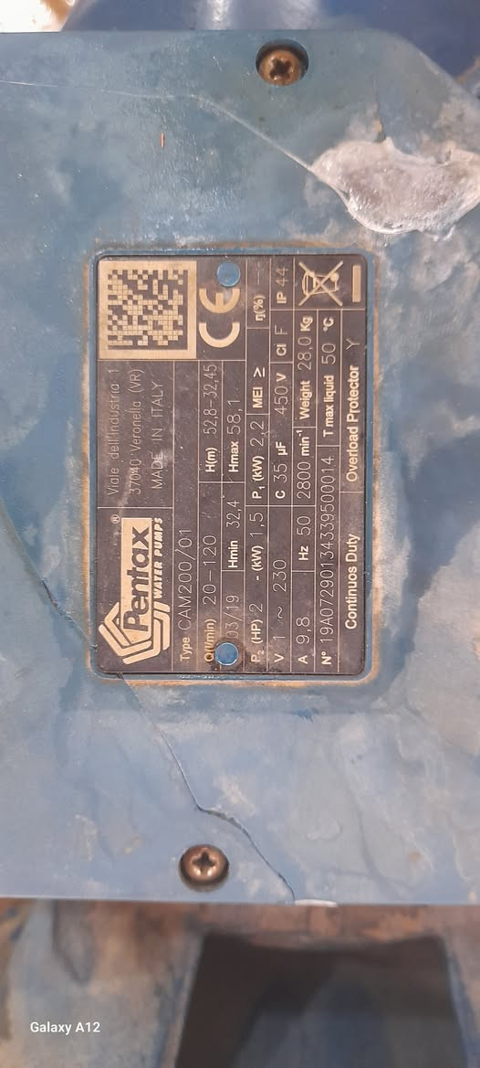 مضخه ايطالي سنكل ٢حصان دورة ٣٠٠٠ ،،،واحد ونص في واحد وربع ،،،اربيل*********** توصيل مجاني جميع المحافظات
