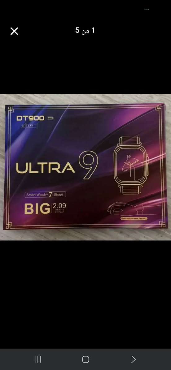 : ساعة Ultra 9 PRO مع 7 سترابات! 🔥
لكل من يحب التغيير والتميز، وفرنا لكم البوكس العملاق DT900 Ultra 9 PRO.. ساعة واحدة وتجيك مع 7 أحزمة بألوان مختلفة تناسب كل لبساتك ومناسباتك!
​✨ أهم مميزات الساعة:
​🌟 ميزة الإيماءات: الرد على المكالمات بحركة اليد.
​🔋 شحن لاسلكي: مريح وسريع.
​📱 شاشة ألترا: واضحة وكبيرة وبأعلى دقة.
​💬 تنبيهات كاملة: تدعم الاتصال، الرسائل، وإشعارات السوشيال ميديا.
​🏃‍♂️ متابعة رياضية وصحية: لحساب الخطوات والأنشطة اليومية.
​📦 محتويات البوكس: الساعة + 7 أحزمة متنوعة + الشاحن اللاسلكي.


**إذا كنت صاحب هذا الإعلان وتريد حذفه لأي سبب، رجاءا أرسل رسالة إلى الدعم الفني**