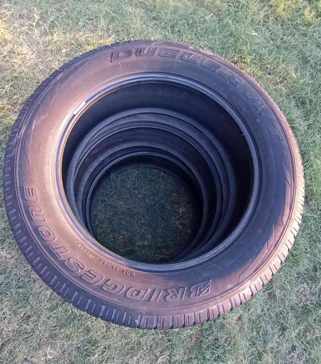 سلام عليكم
من رخصة الادمن
تايرات بريجستون للبيع 
حجم 265/55/19 
نص عمر 
مكان واسط


**إذا كنت صاحب هذا الإعلان وتريد حذفه لأي سبب، رجاءا أرسل رسالة إلى الدعم الفني**