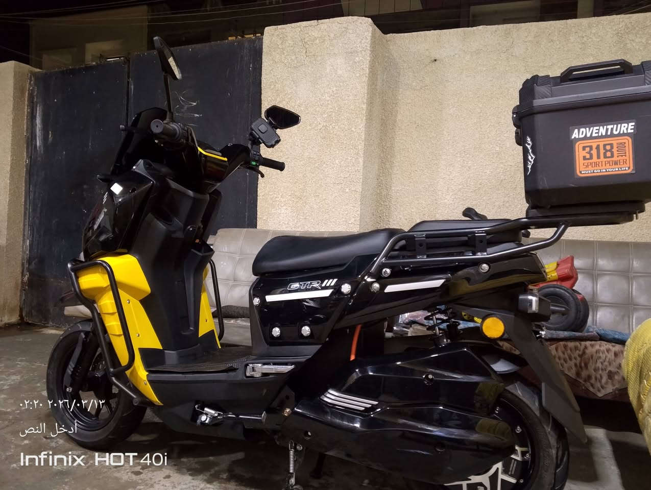 السلام عليكم دراجة اباجي جبلي ليثيوم 50 امبير 72 فولت اشتريتهة مليون 800 استخدام أقل الشهر بعدهه جديدة مماشية اهواي اتمشي 100 كيلو حقيقي ملف 2500  سعره مليون 200 مكاني بغداد الغزالية رقمي ‏‪***********‬‏ أو واتس اب ***********
