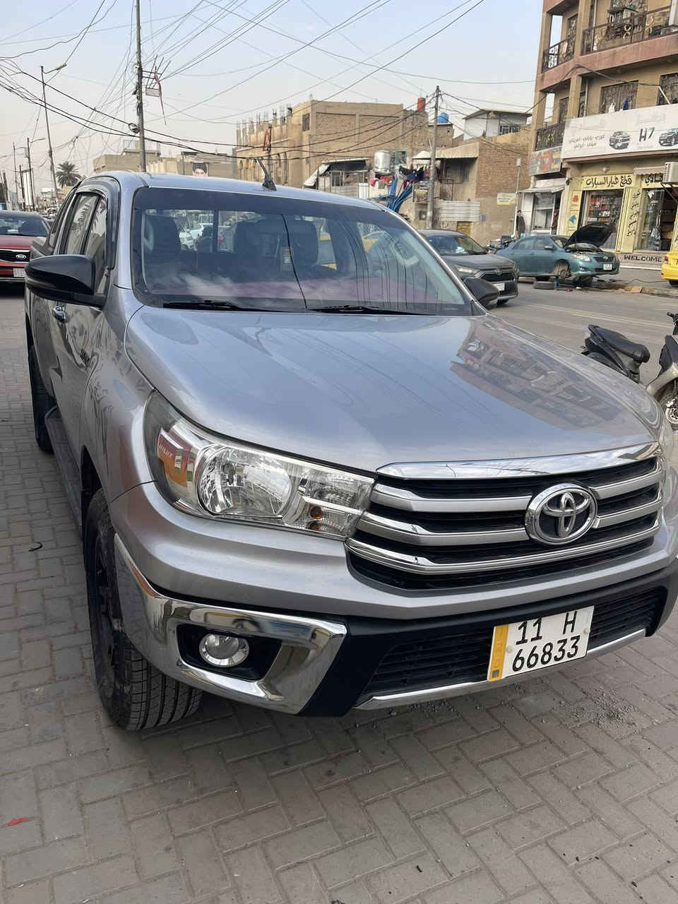 تيوتا هايلوكس ٢٠١٨ ماشية ١٢٠ رقم بغداد بسمي      السعر ٢٧٠ المكان بغداد الحريه موبايل ***********
