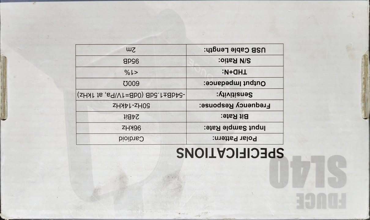 🎙️ للبيع: ميكروفون FDUCE SL40 الاحترافي للبودكاست والستريمنج
​إذا كنت تبحث عن نقلة نوعية في صوتك وبأقل تكلفة، هذا المايك هو الحل! الميكروفون غني عن التعريف، يجمع بين الشكل الفخم والأداء القوي.
​✨ مميزات المايك:
​ثنائي التوصيل (XLR & USB): تقدر تشغله مباشرة على الكمبيوتر (Plug & Play) أو توصله بكارت صوت احترافي.
​خاصية العزل: المايك من نوع (Dynamic)، يعني يركز على صوتك فقط ويعزل ضوضاء الغرفة والمكيف بشكل ممتاز.
​تحكم كامل: يحتوي على أزرار كتم الصوت (Mute) والتحكم في مستوى الصوت ومدخل للسماعات للمراقبة المباشرة.
​جودة التصميم: هيكل معدني متين وشكل أنيق جداً أمام الكاميرا.
​متعدد الاستخدامات: مثالي للبودكاست، التعليق الصوتي (Voice Over)، البث المباشر (Gaming)، وتسجيل الأغاني.
​📦 حالة المنتج:
​الحالة: (90%).
​الملحقات: (كيبل تايب سي ).
​💰 السعر المطلوب: 75الف 

🚚 التوصيل: (لا يوجد )
​📞 للتواصل: يرجى إرسال رسالة على الخاص أو الاتصال  على الخاص


**إذا كنت صاحب هذا الإعلان وتريد حذفه لأي سبب، رجاءا أرسل رسالة إلى الدعم الفني**