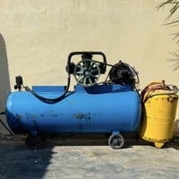 للبيع ماطور  ضاقطه 200 بار ماطور 10 أ حصان تريفيز وكنبريسر  هواء تريفي...