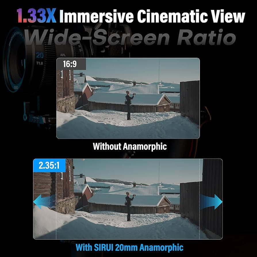 عدسة L mount سينمائية 🌇🤩 SIRUI 20mm T1.8 1.33x S35 AF Anamorphic Lens

تركب على كاميرات: 
Panasonic Lumix 📷
Sigma 📷
Leica 📷

ابرز المواصفات: 
20mm Wide Angle Cinematic Look
AF+MF (Auto Focus)
T1.8 maximum aperture
APS-C / Super35 coverage

للاستفسار خاص او على الواتساب ***********
متوفر توصيل لجميع المحافظات
