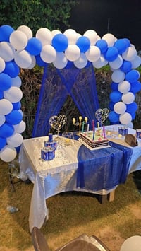 حجز وتزيين كامل ب 35 الف والكيك انتو جيبو وشكد متردون نوفر الكم كراسي ...