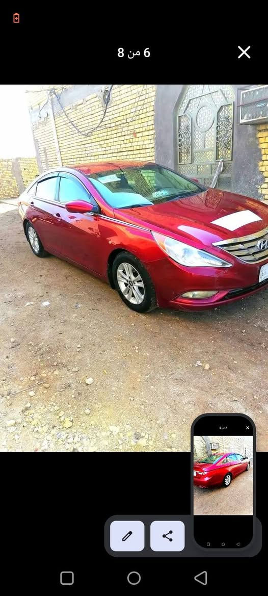 السلام عليكم سيارة للبيع سوناتا موديل 12وارد امريكي رقم بصره تحويل مباشر وادها من أمريكا ربع مدكر العبري يعني بس الحاجب الايت الايمن ولباقي كله مكفول من الحادث مكاني البصره الزبير رقمي *********** البصرة, العراق
