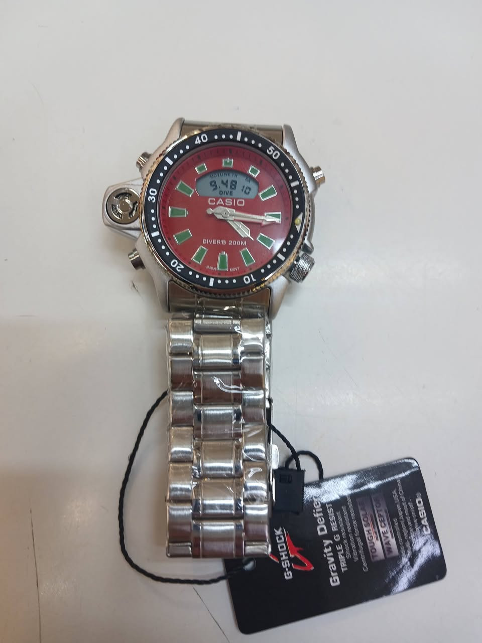 كاسيو باله دبل تايم  طلعتلي بهذا الشكل  قطعه نادره الرنك دوار وزن ثقيل مع علبه اصليه الميل فسفوري إضاءة في الليل بالعافيه الي ياخذها
يوجود توصيل باب بيتك 

٣٠ الف مع التوصيل


**إذا كنت صاحب هذا الإعلان وتريد حذفه لأي سبب، رجاءا أرسل رسالة إلى الدعم الفني**