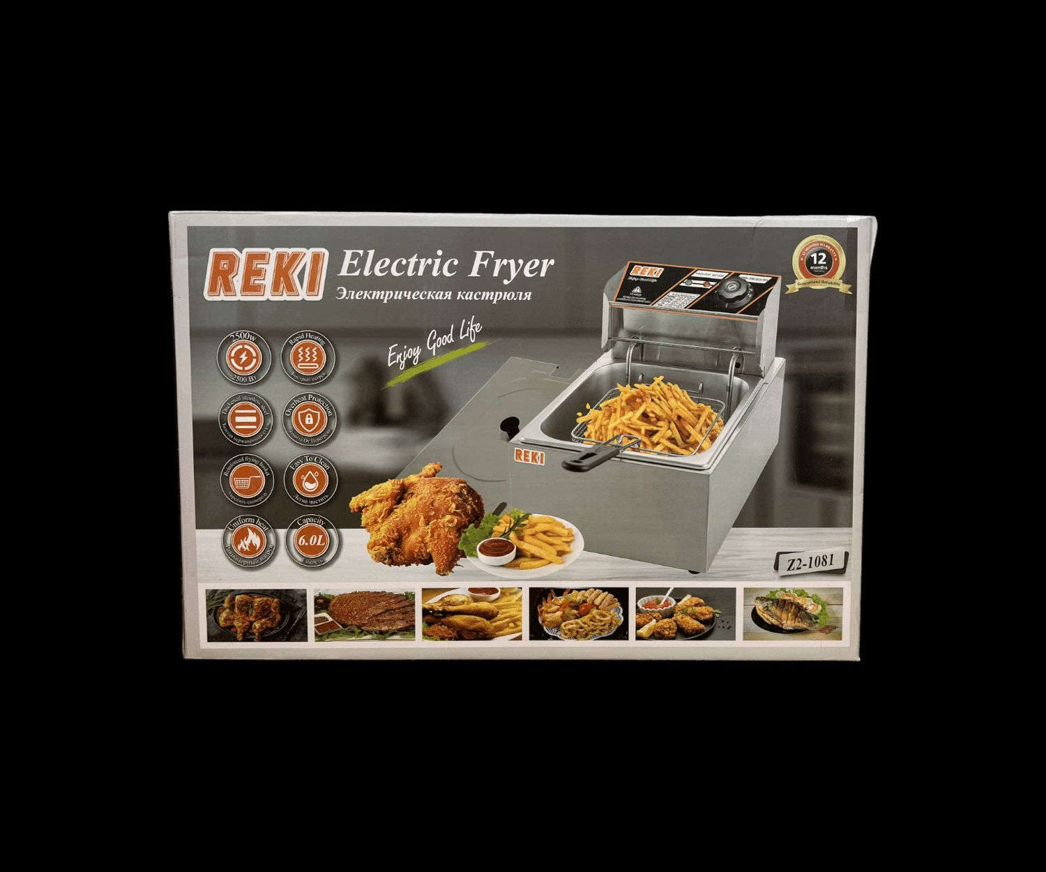 قلاية زيت كهربائية ريكي REKI – سعة 6 لتر

الاستخدامات

مثالية لقلي البطاطس، الدجاج، السمك، الكوردن بلو، والوجبات السريعة المتنوعة.

مناسبة للمطاعم الصغيرة، الأكشاك، أو الاستخدام المنزلي لعشاق الأكل المقرمش.

تساعد في تحضير كميات كبيرة من الطعام بسرعة وكفاءة.

المميزات

سعة كبيرة 6 لتر تكفي لتحضير وجبات عائلية أو تجارية بسهولة.

قدرة تسخين عالية 2500 واط تضمن تسخين الزيت بسرعة وتوزيع حراري متجانس.

تحكم دقيق في الحرارة من 60° إلى 200°C مع مؤشر ضوئي يوضح التشغيل والتسخين.

تصميم من الفولاذ المقاوم للصدأ (ستانلس ستيل) مقاوم للصدأ وسهل التنظيف.

سلة قلي مزودة بمقبض بلاستيكي عازل للحرارة لسلامة الاستخدام.

غطاء معدني مع فتحة تهوية يمنع تناثر الزيت أثناء القلي.

لوحة تحكم أمامية بإنارة مزدوجة (POWER  HOT) ومقبس اختيار درجة الحرارة.

مؤشر حرارة مخصص لعدة أنواع أطعمة (دجاج، سمك، ستيك، بطاطا).

حماية من الجفاف (Spill Limit Switch) تمنع تشغيل السخان بدون زيت.

مزودة بقاعدة معدنية داخلية مثقبة لتوزيع الحرارة بشكل أفضل وحماية عنصر التسخين.

الجهد الكهربائي: ‎220–240V‎  التردد: ‎50Hz‎.

محتويات الصندوق

القلاية الكهربائية سعة 6 لتر.

سلة قلي معدنية بمقبض مقاوم للحرارة.

غطاء ستانلس ستيل.

لوحة تشغيل حرارية مدمجة مع مصابيح مؤشر.

دليل الاستخدام باللغات المتعددة.

الملاحظات

الأبعاد الكلية للكرتون: الطول 45 سم × العرض 30 سم × الارتفاع 29 سم.

بلد المنشأ: الصين (Made in P.R.C).

يُمنع تشغيل الجهاز بدون وجود زيت داخل الحوض.

يجب تنظيف القلاية وفصلها عن الكهرباء قبل أي صيانة أو غسل.

يوصى باستخدامها على سطح مستوٍ ومستقر وبعيد عن الماء.#لايك


**إذا كنت صاحب هذا الإعلان وتريد حذفه لأي سبب، رجاءا أرسل رسالة إلى الدعم الفني**