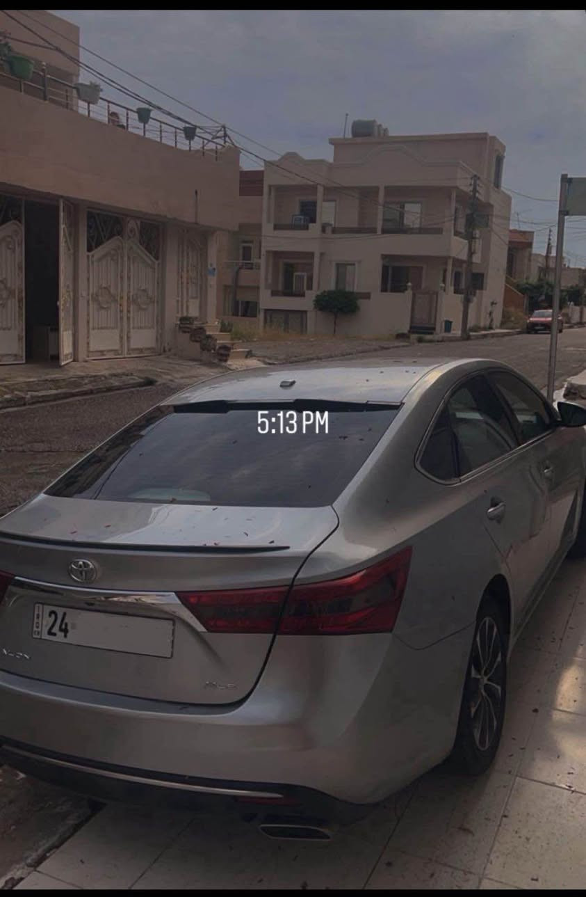 تويوتا افلون موديل 2016 فول بس بدون فتحه 
كشن جلد و هيتر قطعتين بدون دواخل باب و جاملغ نفر 
بصمه راقم *********** زاخو, دهوك
