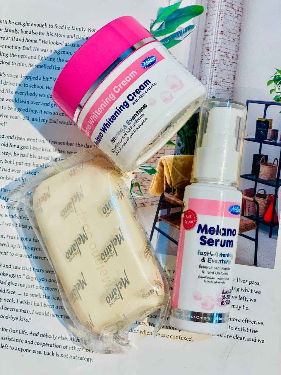 ✨ رحلتكِ نحو بشرة مشرقة وموحدة مع مجموعة Melano المتكاملة! 🌸

 بشرة نضرة، صافية، وخالية من العيوب؟ السر يكمن في الروتين الصحيح! تعالي نتعرف ببساطة على دور الثلاثي الخارق في مجموعتنا وكيف يعمل كل منتج على إسعاد بشرتكِ:
 🧼 صابونة ميلانو (Melano Soap) .. خطوة الانتعاش والتجهيز:
هي البداية المثالية لروتينكِ! تنظف بشرتكِ بعمق وتزيل كل الشوائب والزيوت الزائدة. 

 💧 سيروم ميلانو (Melano Serum) .. غِذاء البشرة وعلاجها العميق: 

 🧴 كريم ميلانو للتفتيح (Melano Whitening Cream) .. الحماية والترطيب الذكي:
​✅ منتجات أصلية ومضمونة 100%.
​✅ كورس عناية مكثف وسهل الاستخدام في المنزل.
​✅ سعر خاص ولفترة محدودة جداً!
​
🚚 المفاجأة؟ التوصيل مجاني لجميع المحافظات!
​طريقة الطلب:
أرسلي اسمكِ، ورقمكِ، وعنوانكِ في رسالة على الخاص،  لتصلكِ مجموعتكِ حتى باب البيت! 🛒✨


**إذا كنت صاحب هذا الإعلان وتريد حذفه لأي سبب، رجاءا أرسل رسالة إلى الدعم الفني**