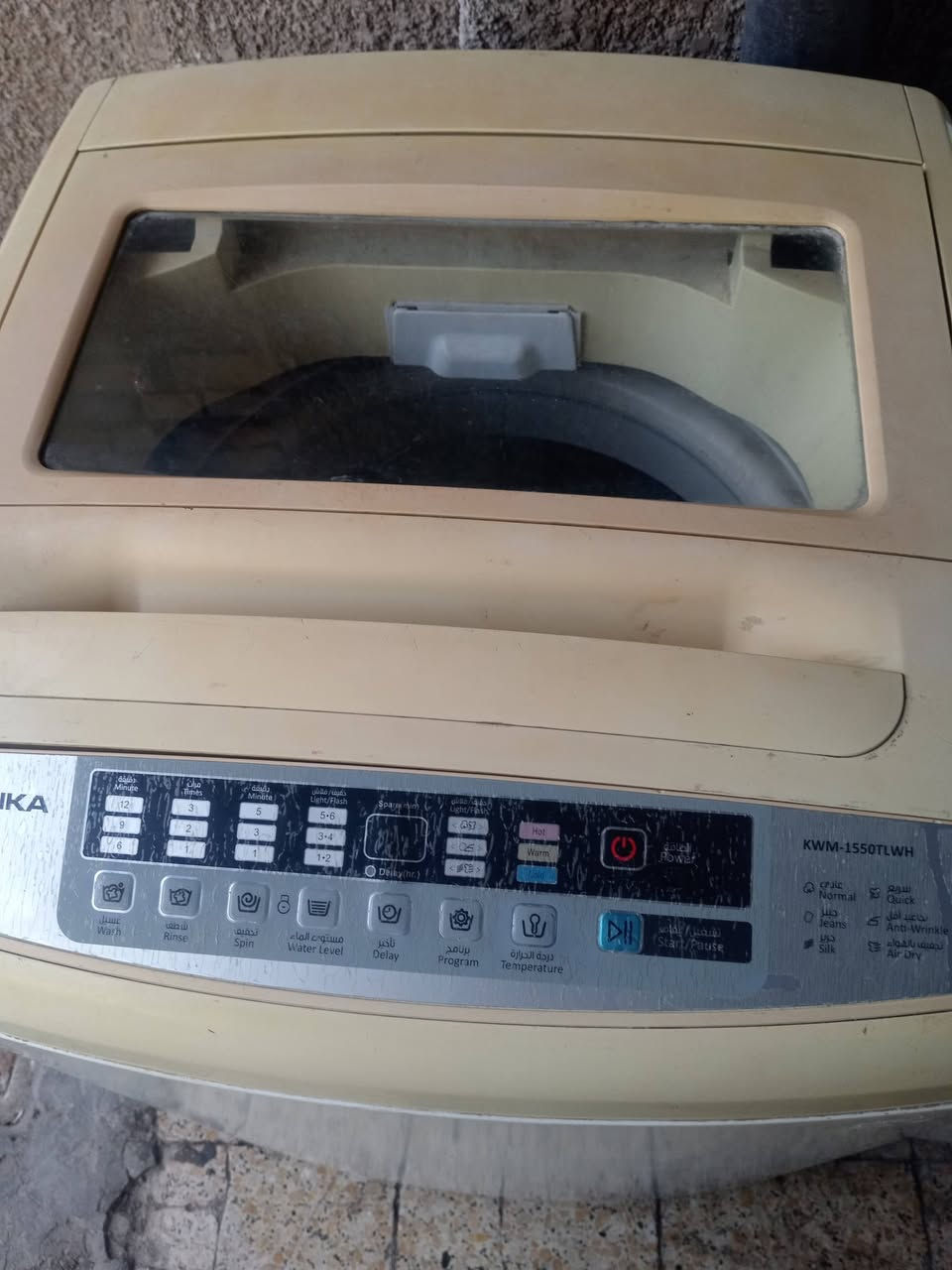 غسالات للبيع
غسالتين للبيع
وحده الحافظ ١٢ ونص كيلو
والثانيه دينكا ١٢ ونص كيلو
ثنينهن شغالات تجي تفحصها وتاخذها سعر الوحده ب ٦٠
مكاني بغداد حي الجهاد خلف جامع محمد رسول الله
رقم الهاتف ***********
