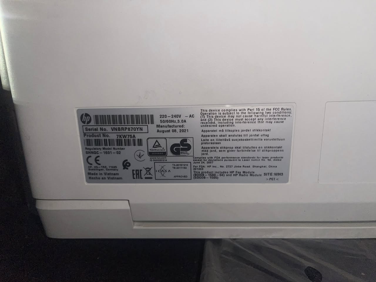 السلام عليكم طابعة hp ليزرية تشتغل استنساخ ملون وعادي استعمال شهر واحد للاستفسار اكثر الاتصال على الرقم ***********
