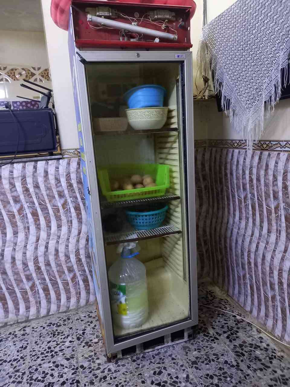 السلام عليكم عندي ثلاثه وعارضة للبيع ثلاجه وعارضة  شغالة  سعرها ١٠٠ عارضة. هم ١٠٠  وبيهن مجال عنوان بغداد سياحي سعر  ١٠٠ وحدة شغالة كلشي مابيهن *********** هاذة رقمي اتصل وبيك خير دلل
