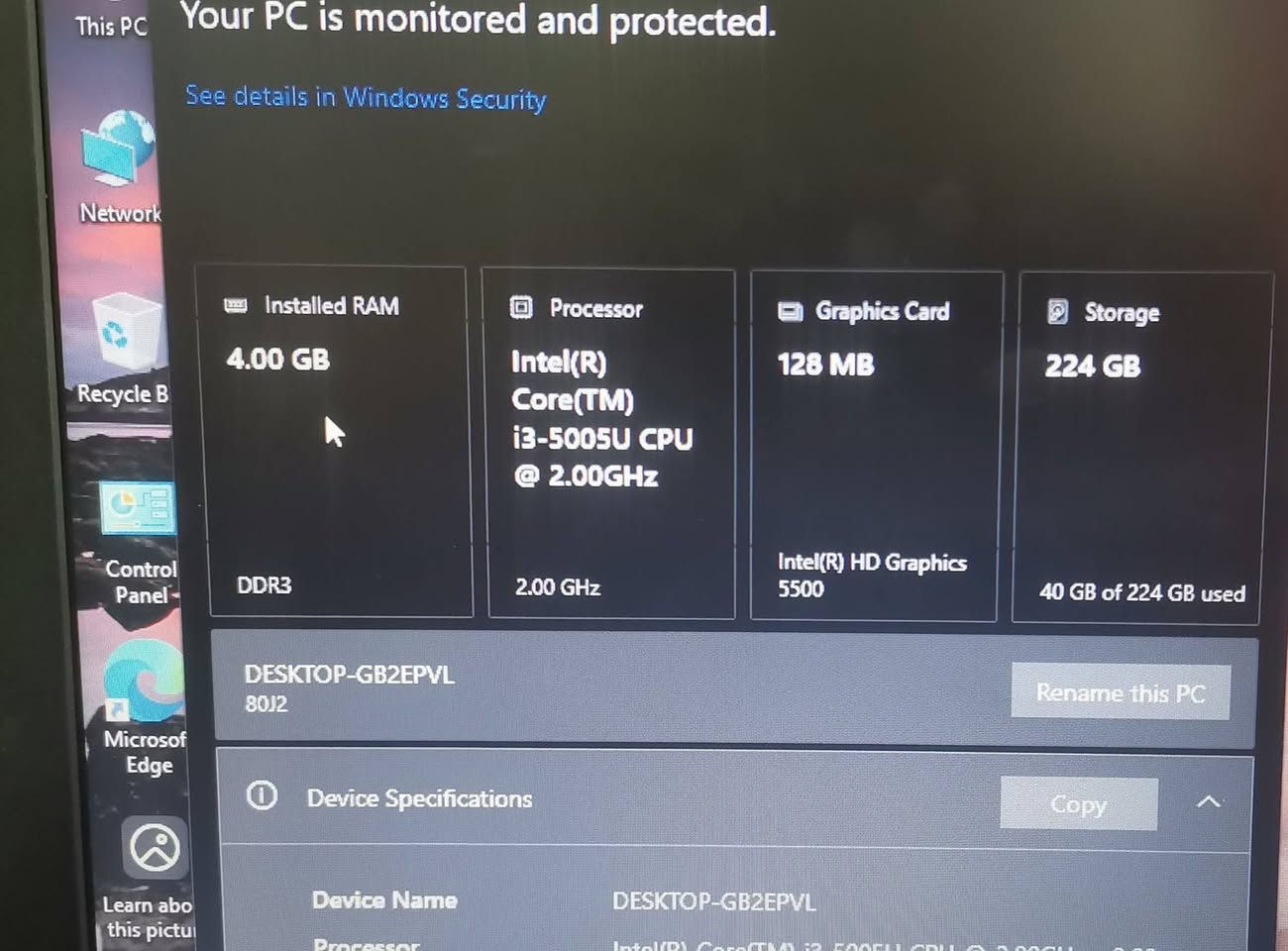لابتوب لينوفو حجم15.6 للبيع مواصفات
core i3 جيل خامس
رام4
هارد256 kingstone ssd
السعر125 عنواني بغداد الشعلة***********
