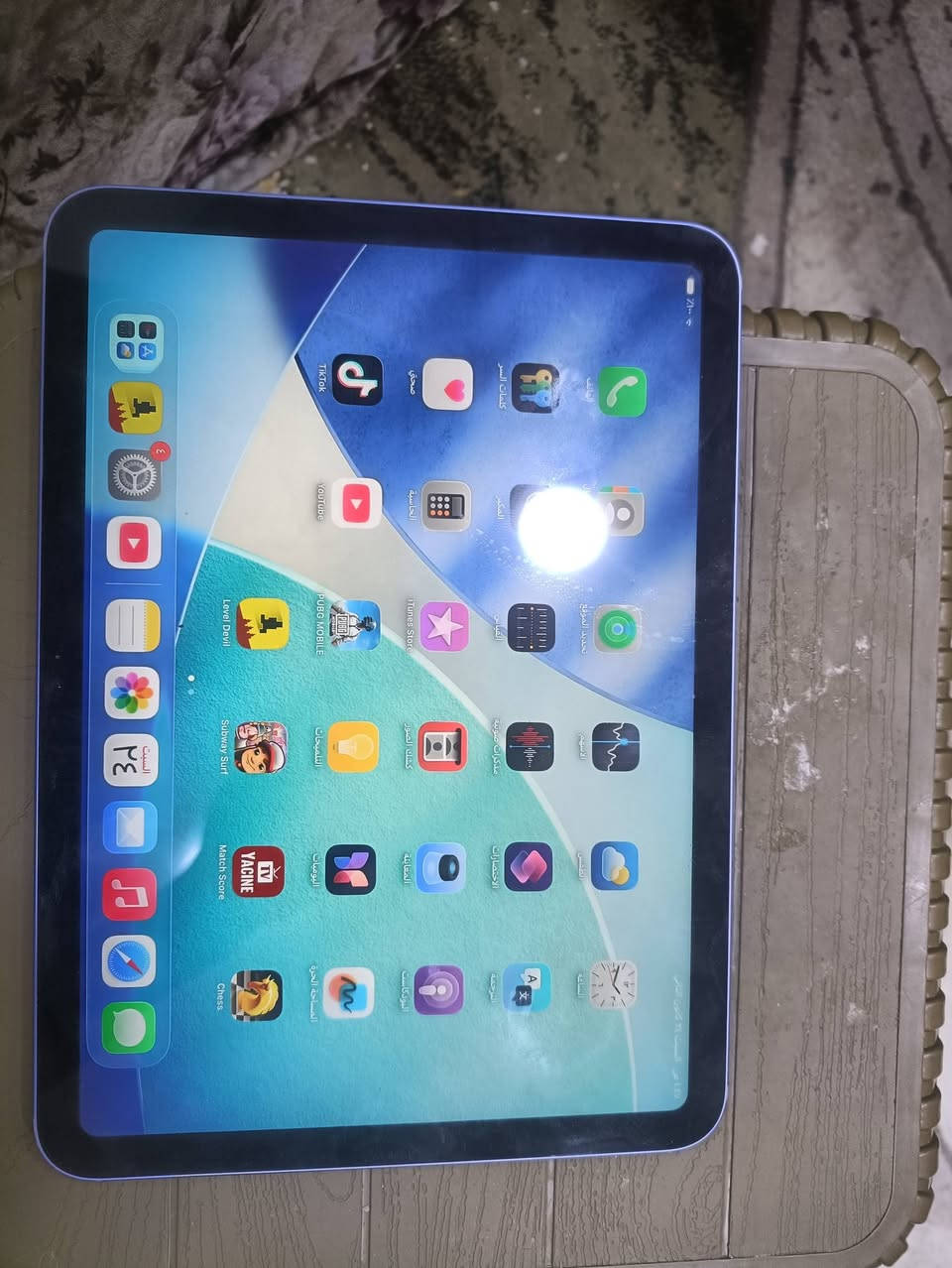 ايباد 10
البطاريه.    91 
الذاكره       64
 الجهاز مكفول من كلشي 
لوك لوك لوك 
اي نقص بي يرجع 
الجهاز ابد ما مصلح ولا مفتوح برغي بي 
السعر.         320 وبي مجال 
مكاني.        بغداد عبيدي 
رقم الهاتف    ***********
متواجد خاص وواتساب ورقم 
تحياتي ♥️
