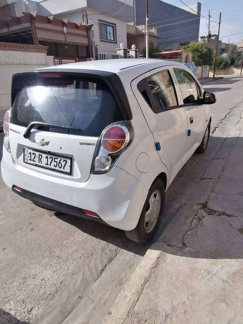 السلام عليكم 
سبارك ٢٠١٢ كير عادي صبغ عام كانت تكسي قبل الترقيم. محرك ٤ بستن جديد رقم نينوى هزه جديده باسمي شرط التحويل تبريد وتدفئه السعر ٥٥ وبيها مجال
للتواصل على الرقم *********** واتساب
