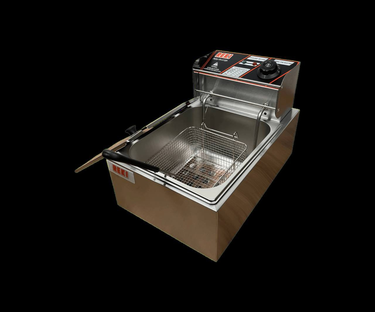 قلاية زيت كهربائية ريكي REKI – سعة 6 لتر
الاستخدامات

مثالية لقلي البطاطس، الدجاج، السمك، الكوردن بلو، والوجبات السريعة المتنوعة.

مناسبة للمطاعم الصغيرة، الأكشاك، أو الاستخدام المنزلي لعشاق الأكل المقرمش.

تساعد في تحضير كميات كبيرة من الطعام بسرعة وكفاءة.

المميزات

سعة كبيرة 6 لتر تكفي لتحضير وجبات عائلية أو تجارية بسهولة.

قدرة تسخين عالية 2500 واط تضمن تسخين الزيت بسرعة وتوزيع حراري متجانس.

تحكم دقيق في الحرارة من 60° إلى 200°C مع مؤشر ضوئي يوضح التشغيل والتسخين.

تصميم من الفولاذ المقاوم للصدأ (ستانلس ستيل) مقاوم للصدأ وسهل التنظيف.

سلة قلي مزودة بمقبض بلاستيكي عازل للحرارة لسلامة الاستخدام.

غطاء معدني مع فتحة تهوية يمنع تناثر الزيت أثناء القلي.

لوحة تحكم أمامية بإنارة مزدوجة (POWER  HOT) ومقبس اختيار درجة الحرارة.

مؤشر حرارة مخصص لعدة أنواع أطعمة (دجاج، سمك، ستيك، بطاطا).

حماية من الجفاف (Spill Limit Switch) تمنع تشغيل السخان بدون زيت.

مزودة بقاعدة معدنية داخلية مثقبة لتوزيع الحرارة بشكل أفضل وحماية عنصر التسخين.

الجهد الكهربائي: ‎220–240V‎  التردد: ‎50Hz‎.

محتويات الصندوق

القلاية الكهربائية سعة 6 لتر.

سلة قلي معدنية بمقبض مقاوم للحرارة.

غطاء ستانلس ستيل.

لوحة تشغيل حرارية مدمجة مع مصابيح مؤشر.

دليل الاستخدام باللغات المتعددة.

الملاحظات

الأبعاد الكلية للكرتون: الطول 45 سم × العرض 30 سم × الارتفاع 29 سم.

بلد المنشأ: الصين (Made in P.R.C).

يُمنع تشغيل الجهاز بدون وجود زيت داخل الحوض.

يجب تنظيف القلاية وفصلها عن الكهرباء قبل أي صيانة أو غسل.

يوصى باستخدامها على سطح مستوٍ ومستقر وبعيد عن الماء.


**إذا كنت صاحب هذا الإعلان وتريد حذفه لأي سبب، رجاءا أرسل رسالة إلى الدعم الفني**