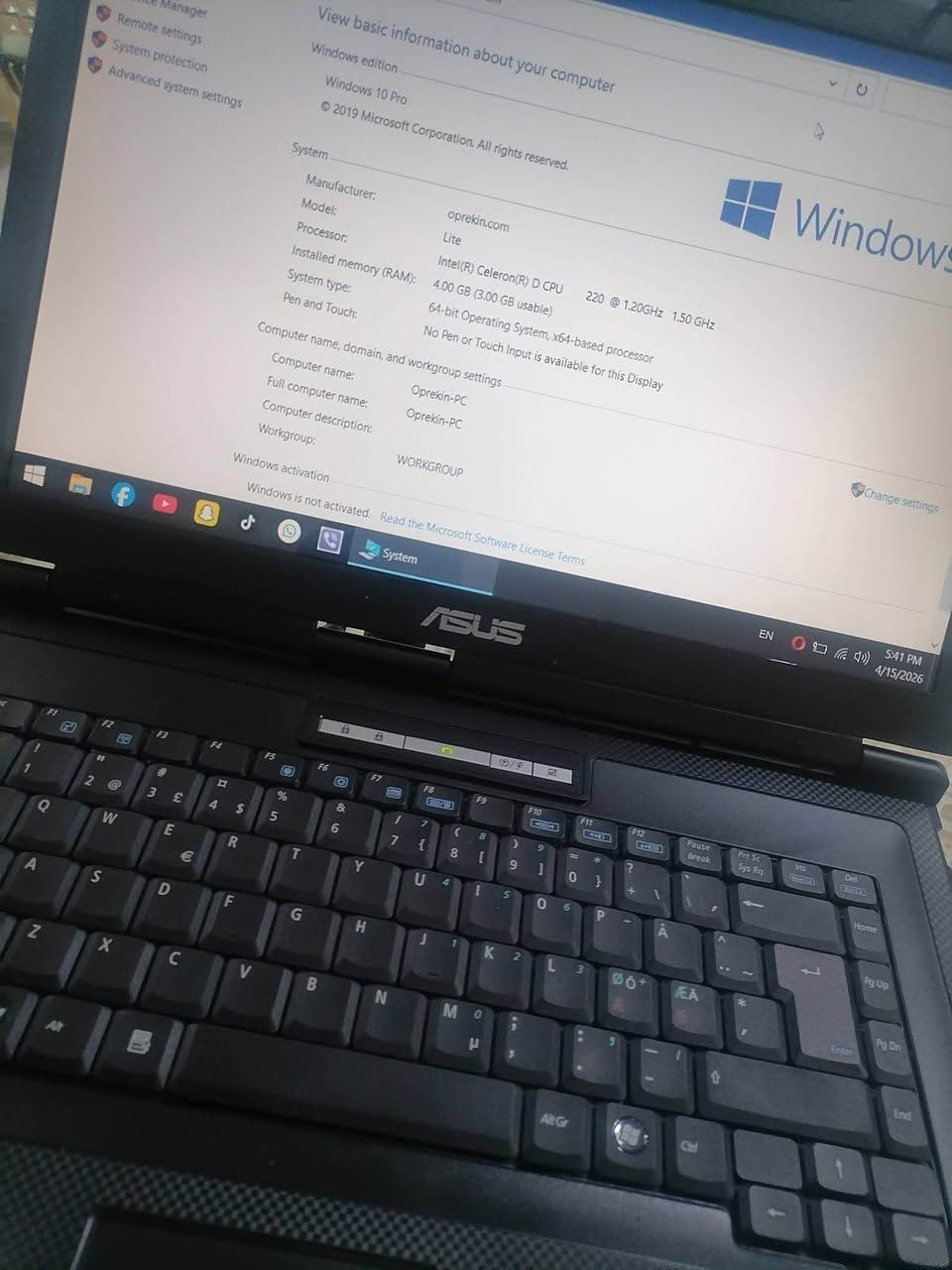 ئەم لاپتۆپە بۆ فرۆشتن

1-ناوی لاپتۆپ:asus x58cseries

2-پڕۆسێسەر:celeron D220

3-ڕام 4 

4-بیرگە 128 گێگای SSD / جێگای میمۆری هەیە

5-شاشە 15.6  ئینج ی 

6-کامێرای وێبکامی هەیە

7-دوو جێگای USB ی هەیە

8-یەک جێگای HDMI ی هەیە

9-یەک جێگای میمۆری هەیە

10-یەک جێگای هیدفۆنی هەیە

11-وایەر شەحنی لەگەڵە

13-سیستەمی ویندۆز ۱۰ی لەسەرە

هیچ کێشەیەکی نییە

14-پاتری مەزبووت

نرخ تەنها : ٦٠ هەزار دینار
​📥 بۆ داواکردن و کڕین، نامە بنێرن بۆ وەتسئەپ یان سەردانی دووکان بکەن ، گەیاندنیش بۆ هەموو شارەکان بەردەستە.
تەنها یەک دانە بەردەستە 
ژمارەی تەلەفون + وەتسئەپ:
***********
ناونیشان:هەڵەبجەی شەهید پشت قوتابخانەی بورهان حلبجة, السليمانية
