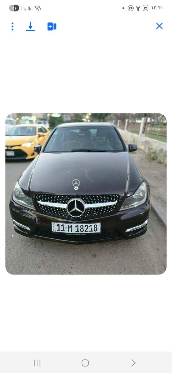 مارسدس C300 2012 فول مواصفات مكفولة من ضربة وصبغ سونار بل منشور 6سلندر رقم بغداد بسمي مكاني بغداد الحرية السعر 147 مجال قليل رقمي ***********

