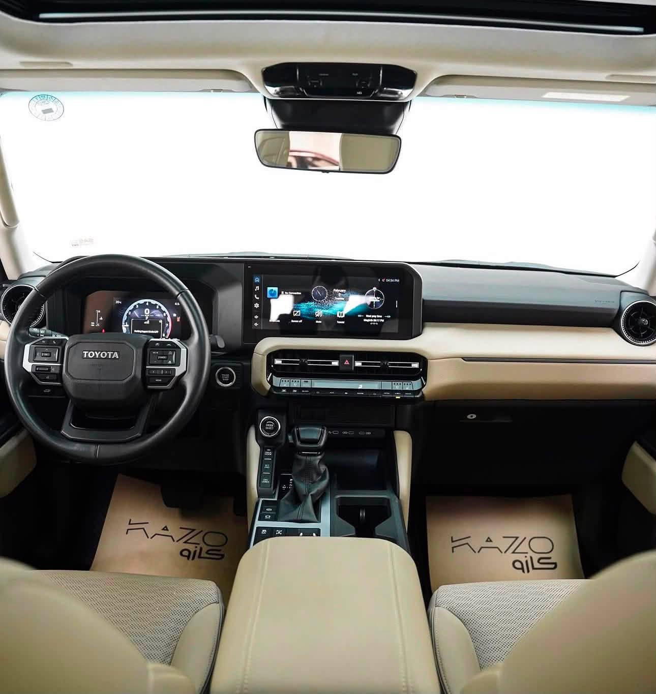 للبيع تيوتا برادو 2024 R3
ماشيه 23 الف 
المحرك : 2.4 لتر تيربو 4 سلندر
القوة : 278 حصان تقريباً
عزم الدوران : 430 نيوتن.متر
ناقل الحركه : أوتوماتيك 8 سرعات
Multi-Terrain Select مع نظام 4WD نظام الدفع : دفع رباعي دائم
نظام التعليق : تعليق متطور للطرق الوعرة + ثبات عالي على السرعات
الفرامل : أقراص فرامل مهواة أمامية وخلفية مع أنظمة مانع الانغلاق ABS
التوجيه : نظام توجيه كهربائي ناعم مع مساعد المناورة
الاضاءة : LED أمامية كاملة + إضاءة نهارية DRL
الشاشات : شاشة وسطية Touch كبيرة + شاشة عدادات رقمية بالكامل
نظام الصوت : نظام صوت Toyota Premium عالي الجودة
المقاعد : مقاعد جلد كهربائية مع تبريد + تسخين
فتحه السقف : فتحة سقف
المستشعرات : حساسات أمامية وخلفية + كاميره خلفية
انظمة السلامة : رادار المحافظة على المسار - مثبت سرعة متكيف - تحذير الاصطدام الأمامي - مراقبة النقطة العمياء
Crawl Control نظام - Apple CarPlay / Android Auto : الاضافات
للطرق الصعبة - وضعيات قيادة متعددة Off-Road

رقم صاحب السياره ***********
