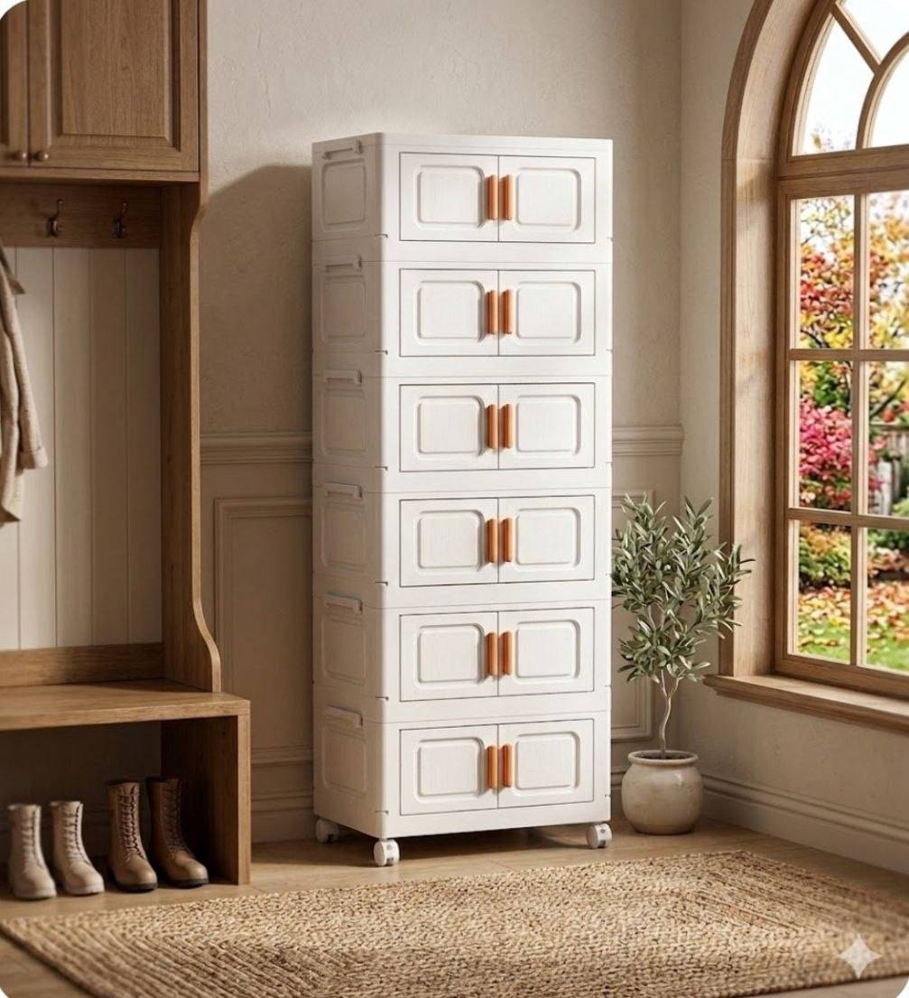 خزانات فانتازيا اللي رح ترتبلكم الدنيا حرفياً! 💜
👗 للملابس
👟 للأحذية
🧺 للعفش والأغراض اللي بدك تخبيها

🌸 مميزاتها:
• قابلة للطي 👉 بتوفري مساحة
• طبقات حسب اختيارك 😍
• أبواب مغناطيس بتحمي من الغبار
• خفيفة وسهلة الحركة مع عجلات 🛞
• قوية وتتحمل الاستخدام 💪
• شكلها مرتب وبيعطي لمسة حلوة للغرفة 💕
📏 المقاسات المتوفرة:
• المقاس الأول: 5 طبقات
ارتفاع 120 سم | عرض كبير 50 سم 👌
• المقاس الثاني: 6 طبقات
ارتفاع 140 سم | عرض خرافي 50 سم 🔥
🚚 يوجد توصيل والدفع عند الاستلام نقدا


**إذا كنت صاحب هذا الإعلان وتريد حذفه لأي سبب، رجاءا أرسل رسالة إلى الدعم الفني**