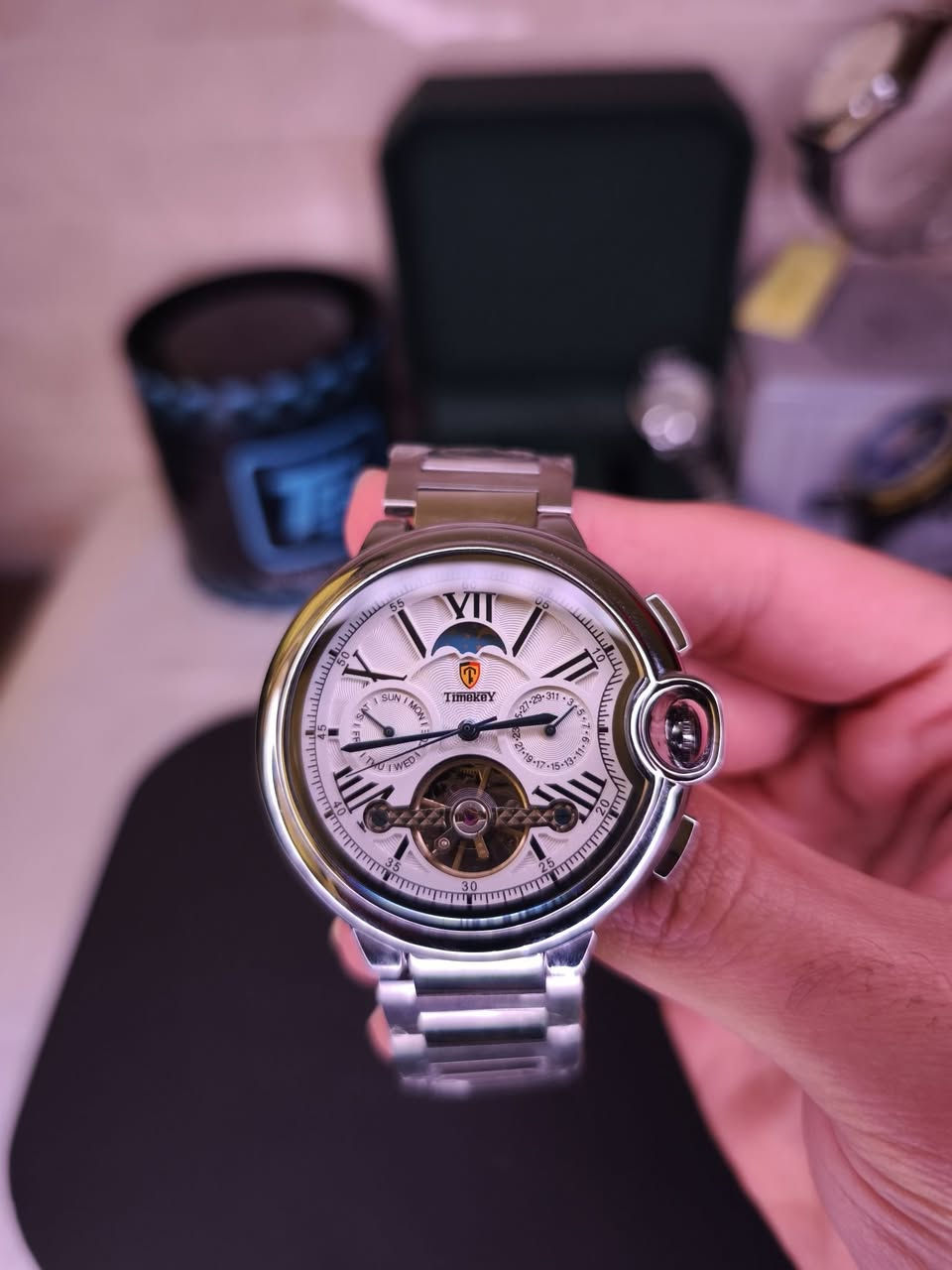 ساعة تايم تي اوتماتيك
سناتر شغاله
السعر 60 واصل


**إذا كنت صاحب هذا الإعلان وتريد حذفه لأي سبب، رجاءا أرسل رسالة إلى الدعم الفني**